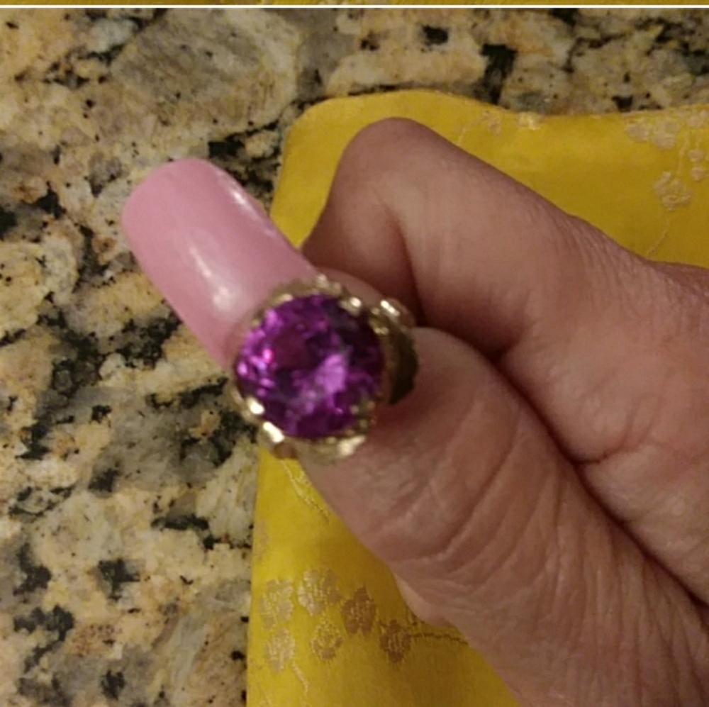 FINAL SALE Alexandrite 14k gold ring